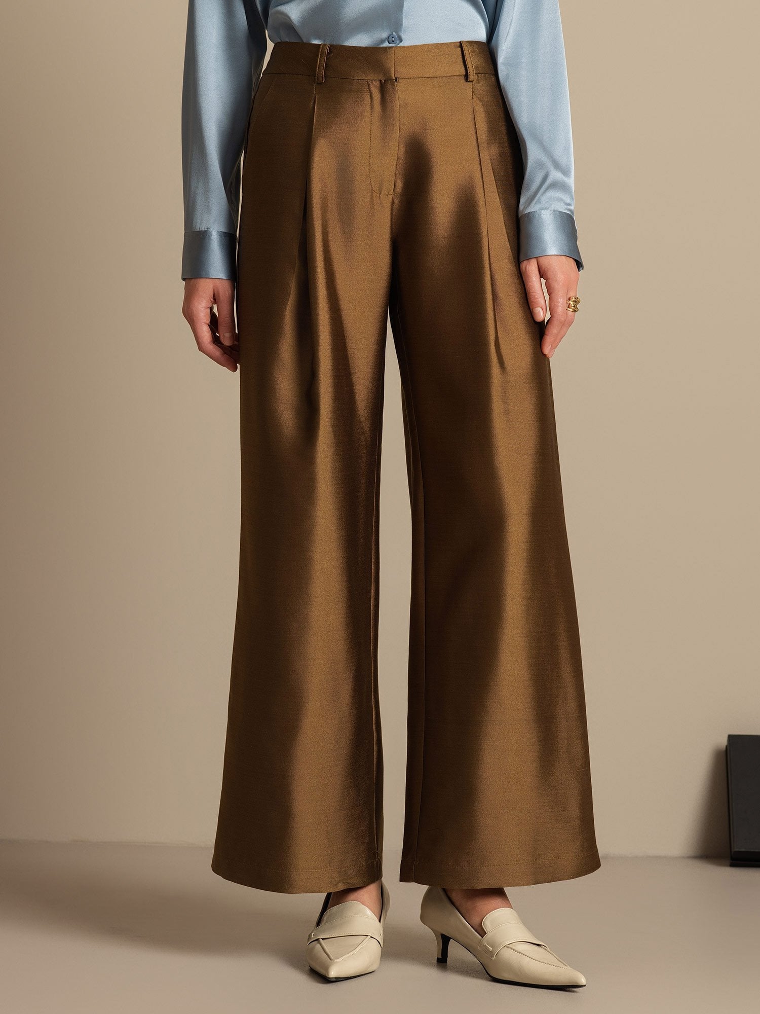 [Bronze] SilkSilky-DK 32Momme Silke Womens Pants 003,