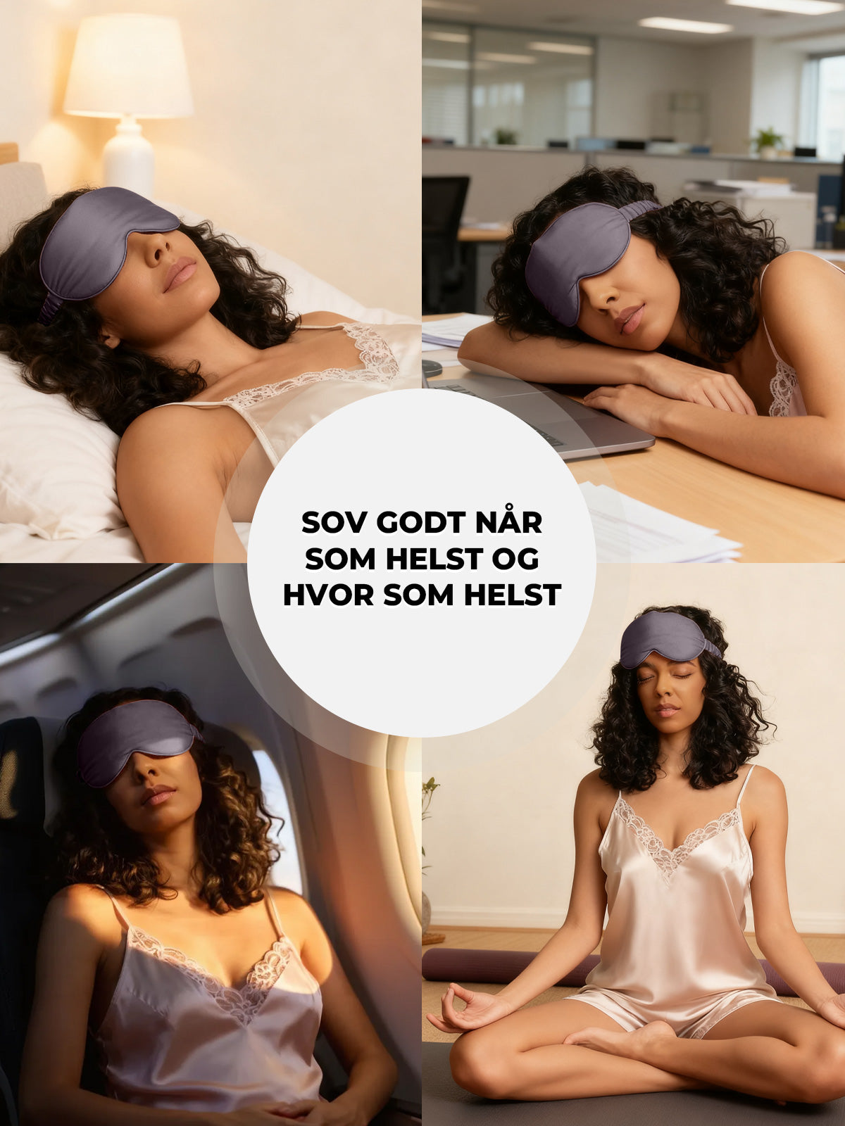 [Mørkegrå] SilkSilky-DK Silke Eye Mask 007