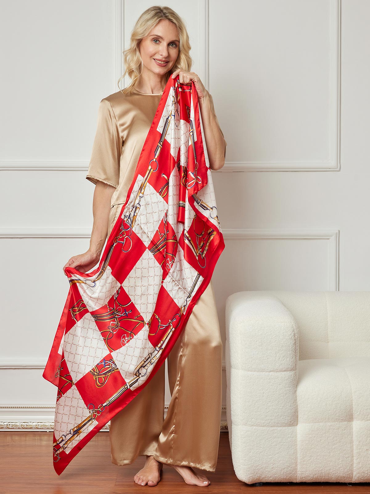 [P022] SilkSilky-DK Scarf 005,