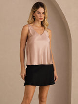 [Toscana] SilkSilky-DK Sleeveless V Neck Camisole Top 006
