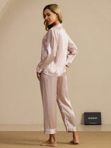 [Pink Hjerte Geo] SilkSilky-DK Dame Pyjamas 002