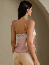 [Toscana] SilkSilky-DK Spaghetti Strap V Neck Camisole Top 002