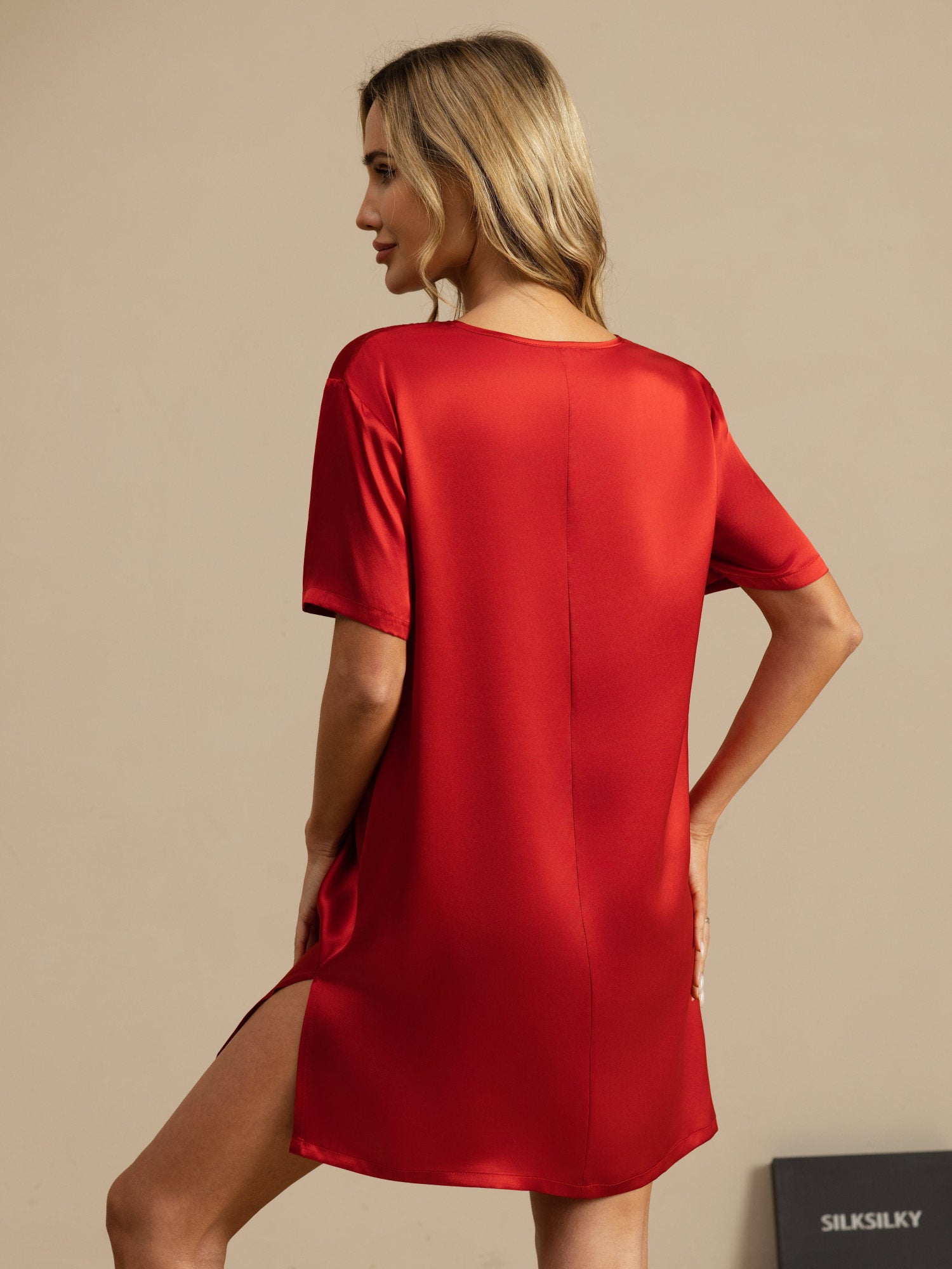 [Vin] SilkSilky-DK Pure Silk Nightgown 002