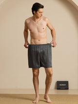 [Sort Ginkgo] SilkSilky-DK Men's Sleep Shorts 007