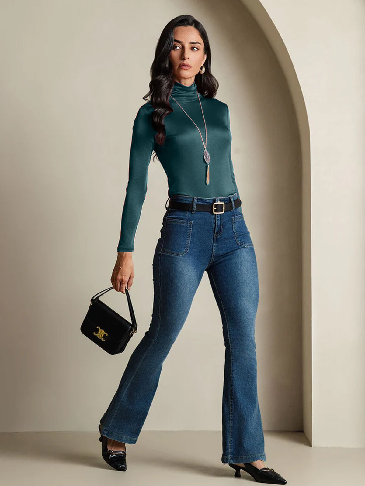 [Mørkegrøn] SilkSilky-DK Silke Womens T-Shirt 006,