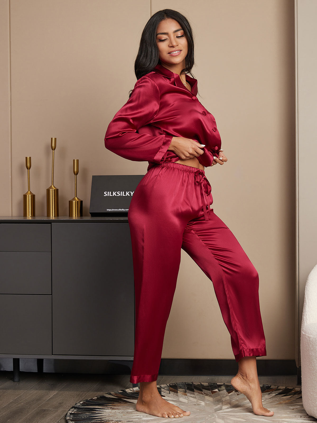 [Vin] SilkSilky-DK Womens Pajamas 005