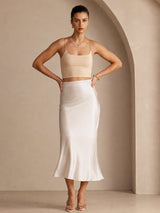 [Beige] SilkSilky-DK Nederdel 006