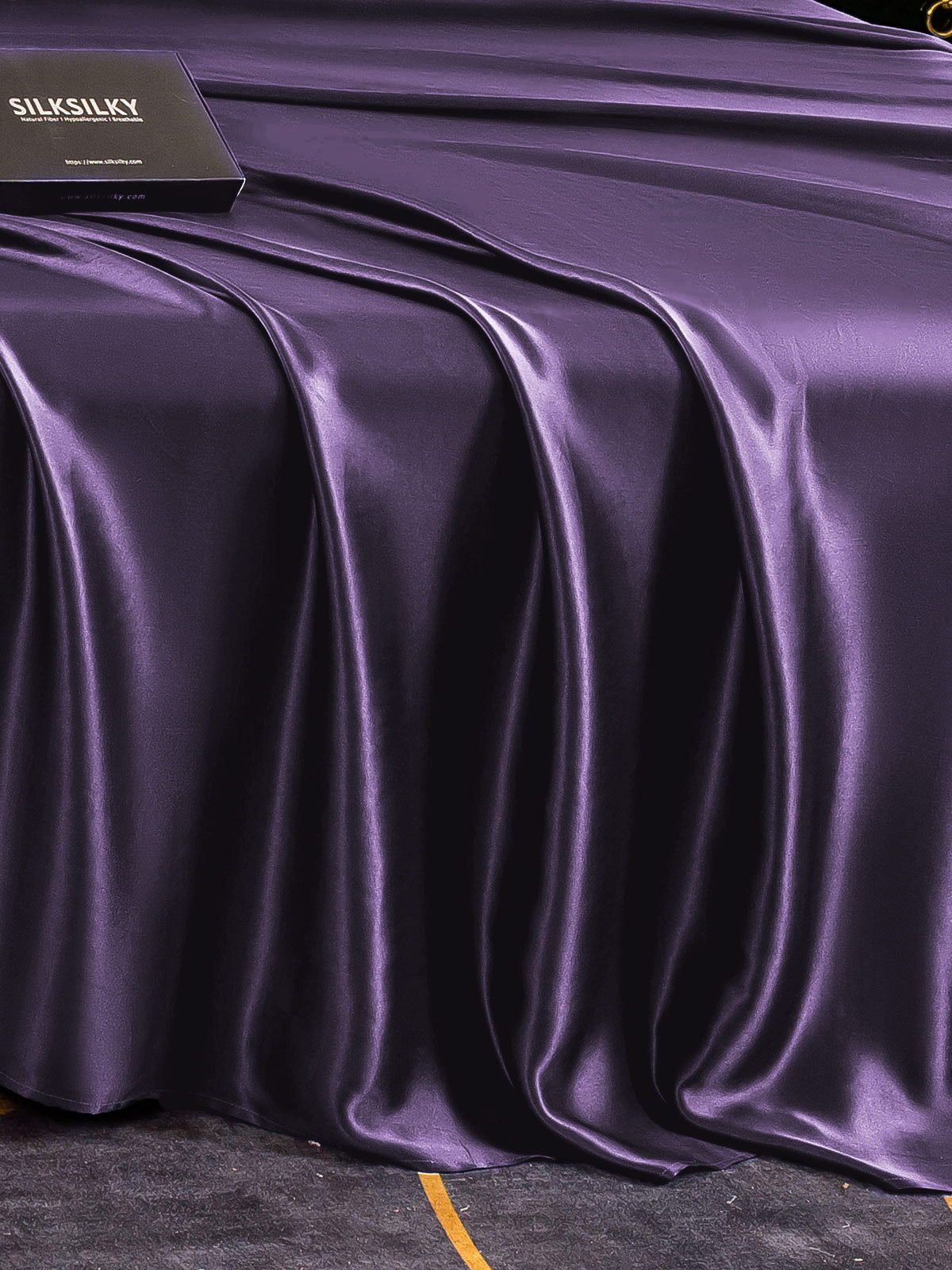 [Mørke Lilla] SilkSilky-DK 22Momme Sheet 005,