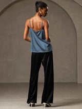 [Ægte Petrol] SilkSilky-DK Spaghetti Strap Camisole Top 006