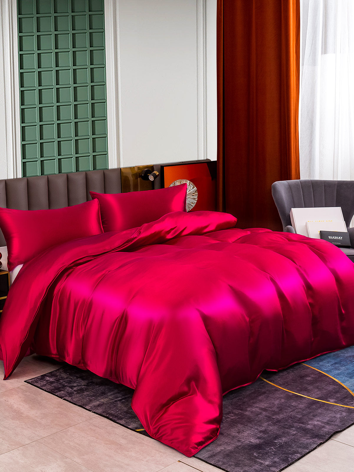 [Vin] SilkSilky-DK 25Momme Bedding Set 001