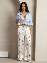 [Hvid Sommerfugl] SilkSilky-DK 19Momme Silke Womens Pants 007