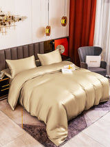 [Beige] SilkSilky-DK 19Momme Bedding Set 001