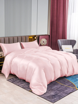 [Lyserød] SilkSilky-DK 22Momme Bedding Set 003,