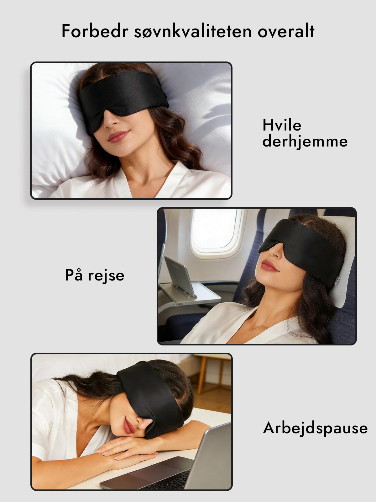 [Sort] SilkSilky-DK Øjenmaske 006