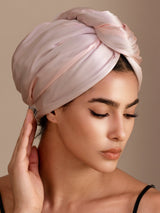 [Lys Pink] SilkSilky-DK Hårturban 003