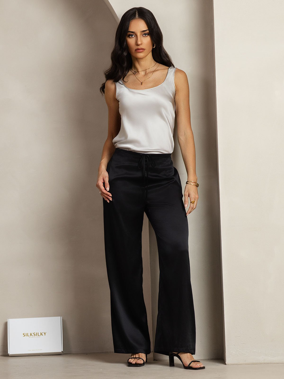 [Sort] SilkSilky-DK 19Momme Silke Womens Pants 001