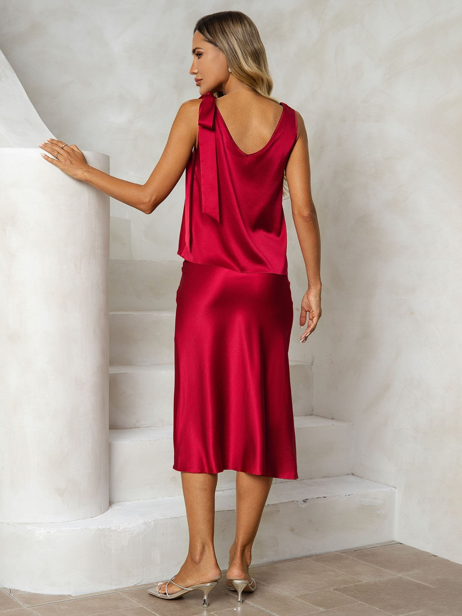 [Vin] SilkSilky-DK 19Momme Silke Womens Outfit Sets 002
