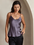 SilkSilky-DK-Pure-Silk-Sleeveless-V-Neck-Camisole-Top-Lilla-Grå-004