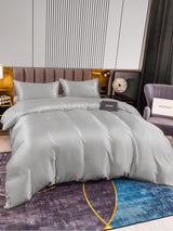 [Sølv] SilkSilky-DK 22Momme Bedding Set 004,