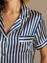 [Mørkeblå] SilkSilky-DK Womens Pajamas 007,