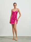 SilkSilky-DK-Pure-Silk-Sleeveless-V-Neck-Natkjole-Hot-Pink-004