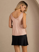 [Toscana] SilkSilky-DK Sleeveless V Neck Camisole Top 002