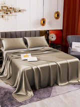 [Kaki] SilkSilky-DK 19Momme Sengesæt 003