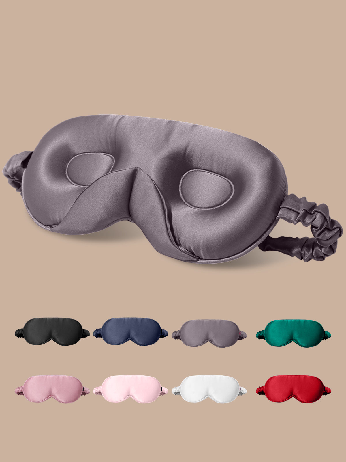 [Mørkegrå] SilkSilky-DK Silke Eye Mask 001