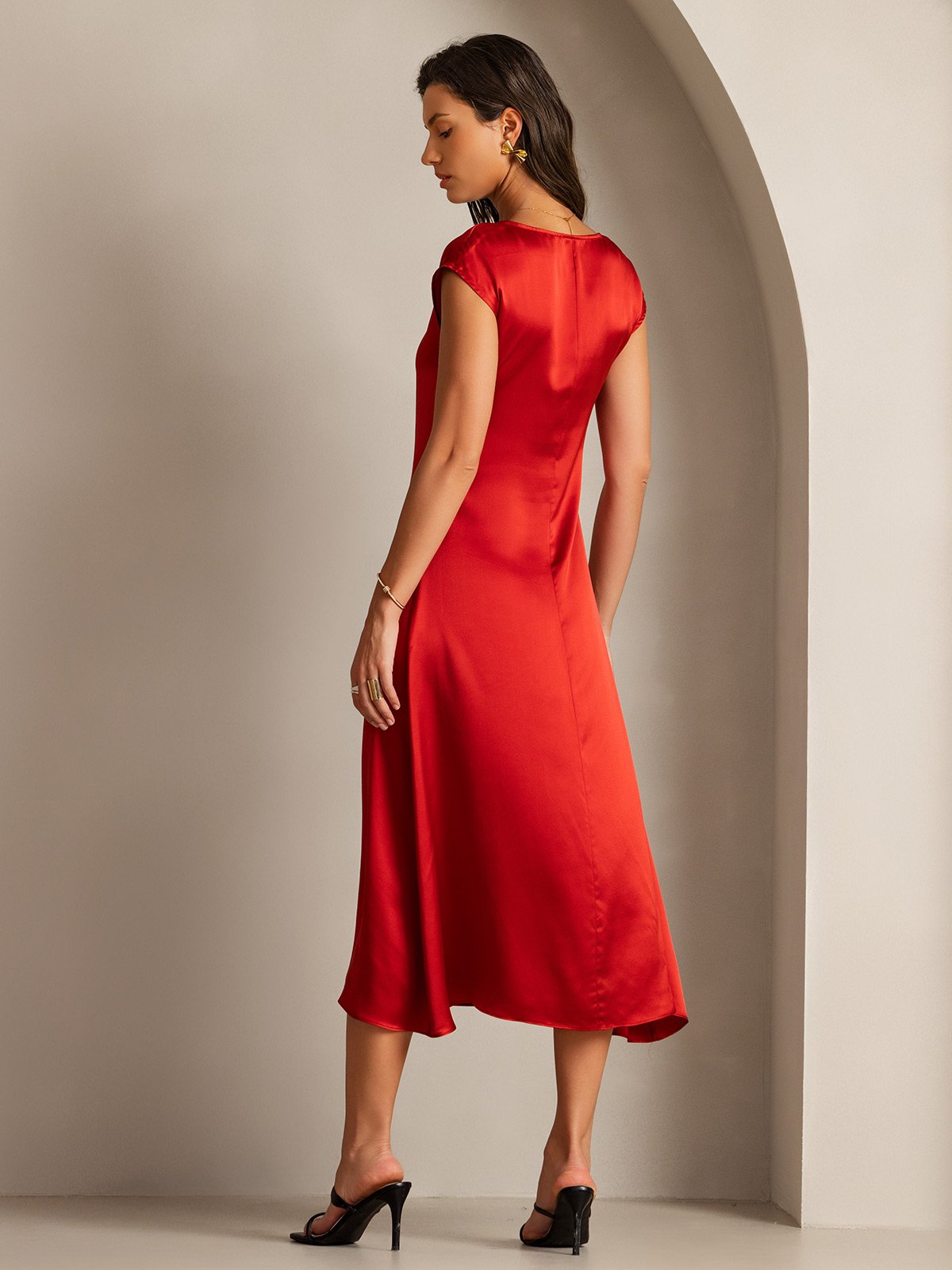 [Vin] SilkSilky-DK 19Momme Silke Dress 002
