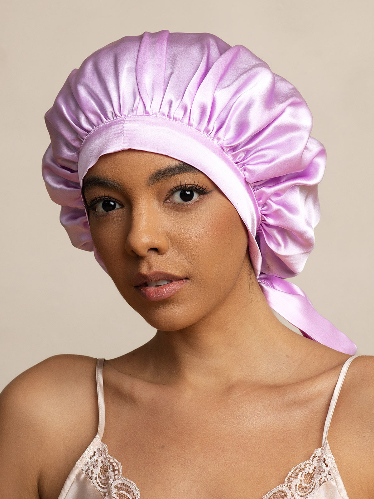 [Lavendel] SilkSilky-DK Sleep Cap 003