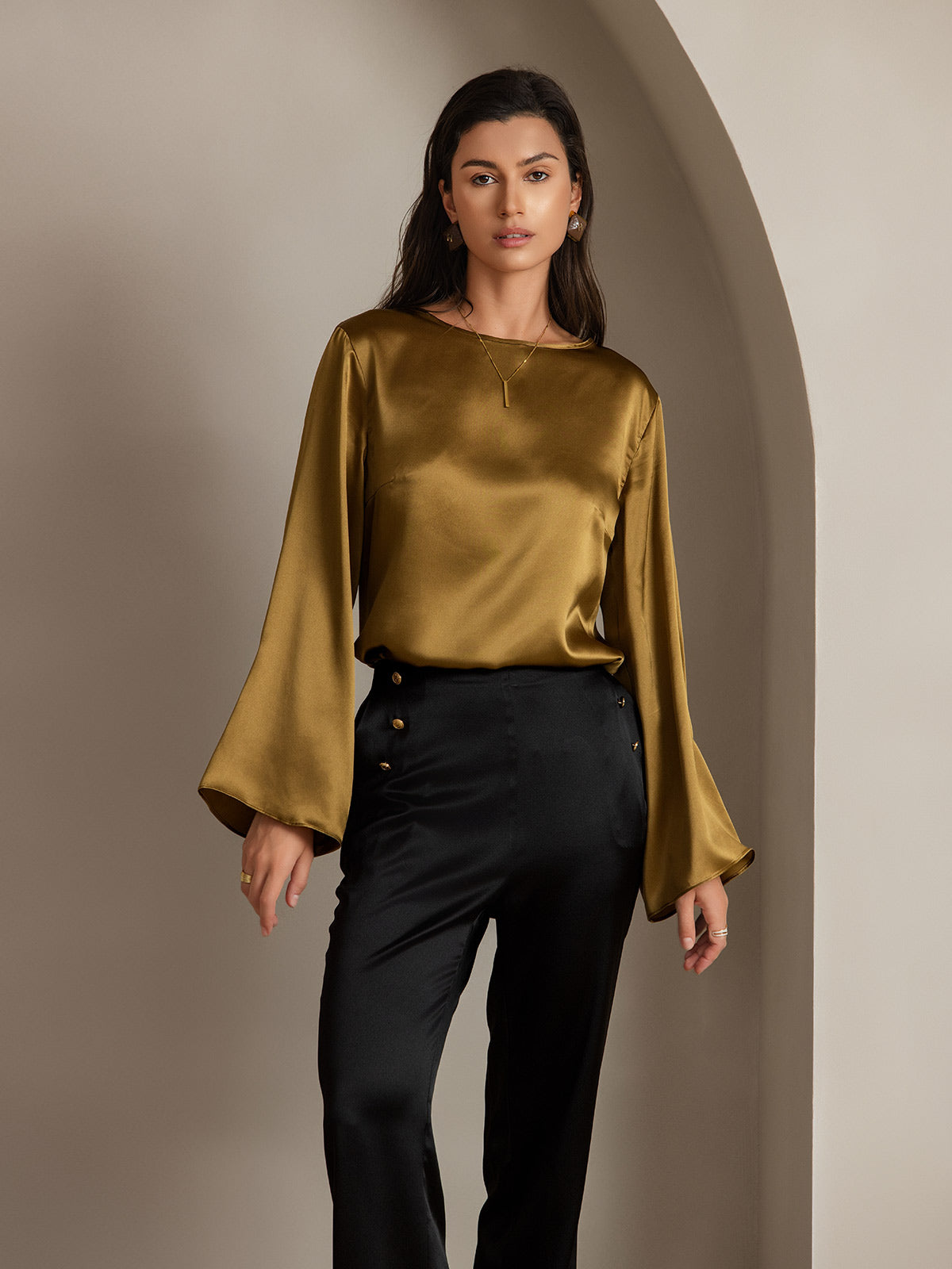 [Sort] SilkSilky-DK 19Momme Silke Womens Pants 009