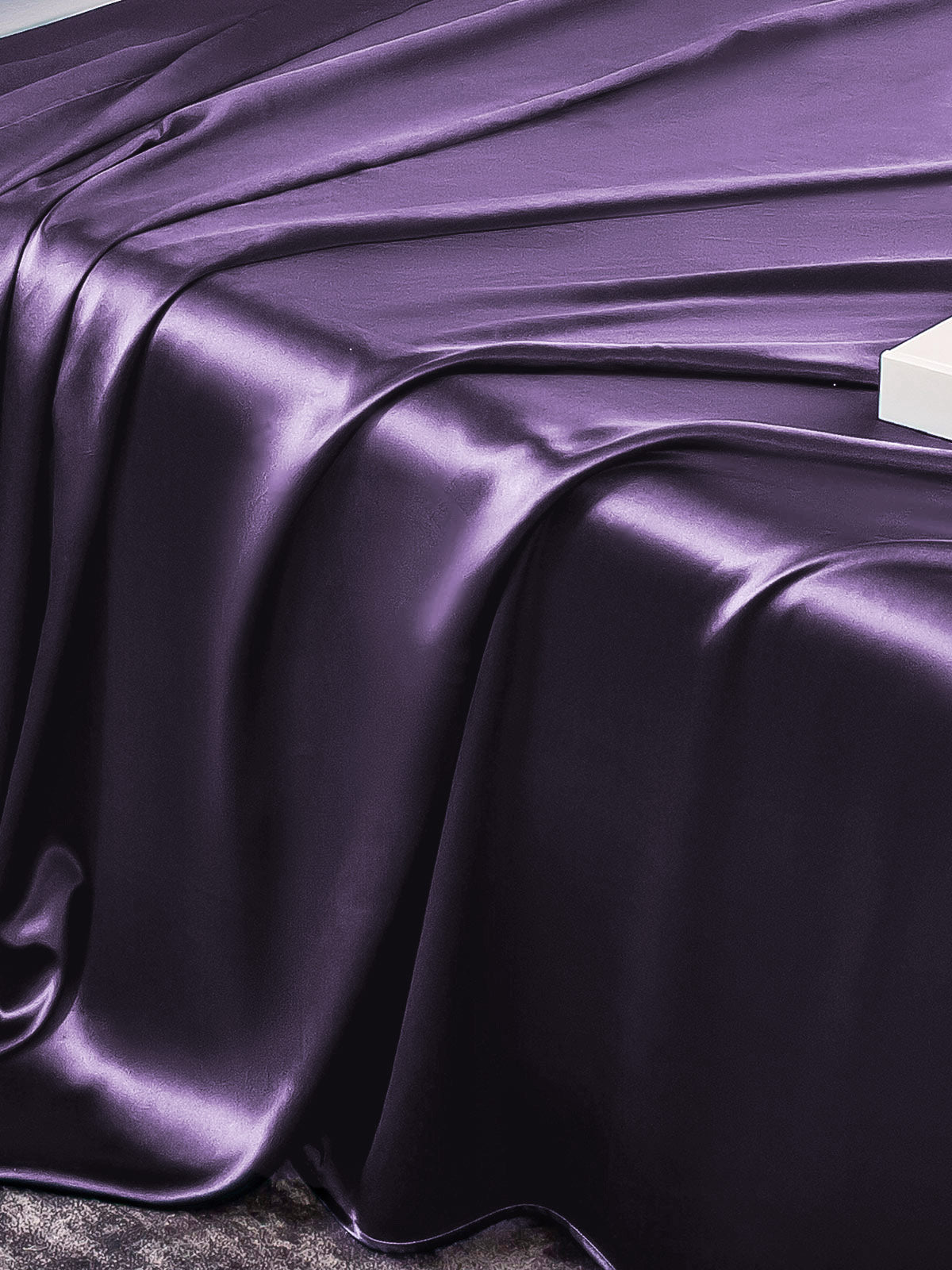 [Mørke Lilla] SilkSilky-DK 22Momme Bedding Set 005,