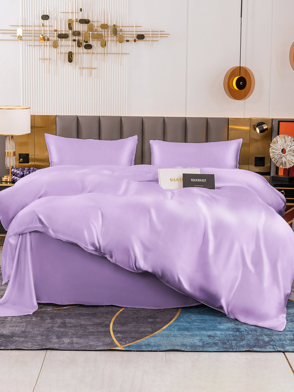 [Lavendel] SilkSilky-DK 19Momme Bedding Set 003
