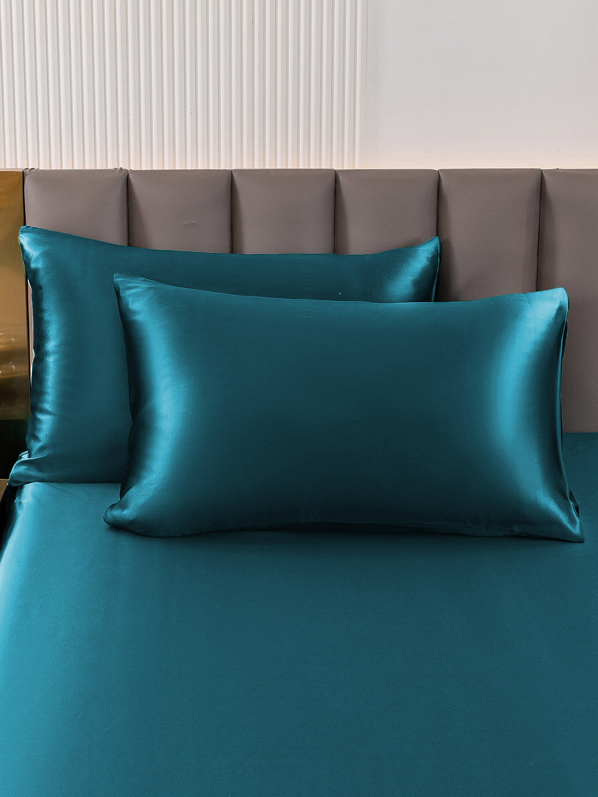 [Blågrøn] SilkSilky-DK 22Momme Pillowcase 001