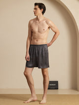 [Sort Ginkgo] SilkSilky-DK Men's Sleep Shorts 006