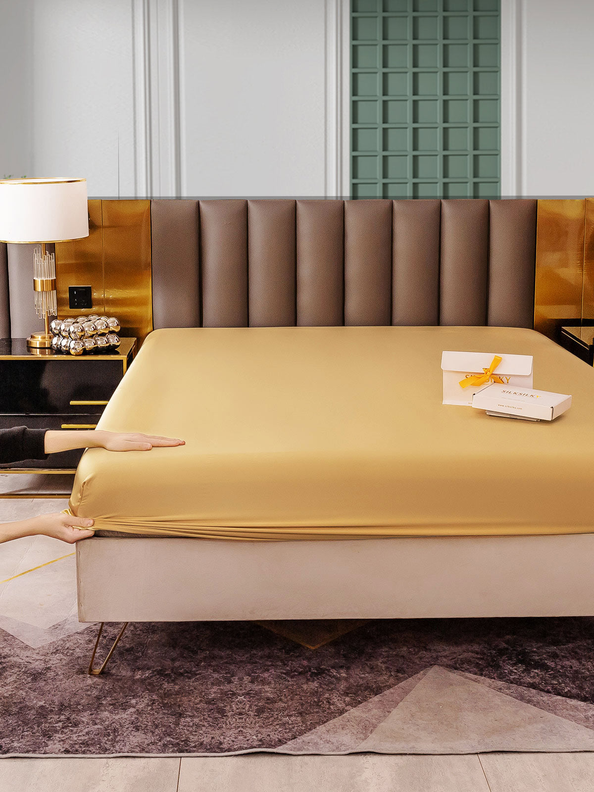 [Champagne] SilkSilky-DK 25Momme Sheet 004