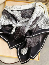 [P075] SilkSilky-DK Pure Silk Scarf 002
