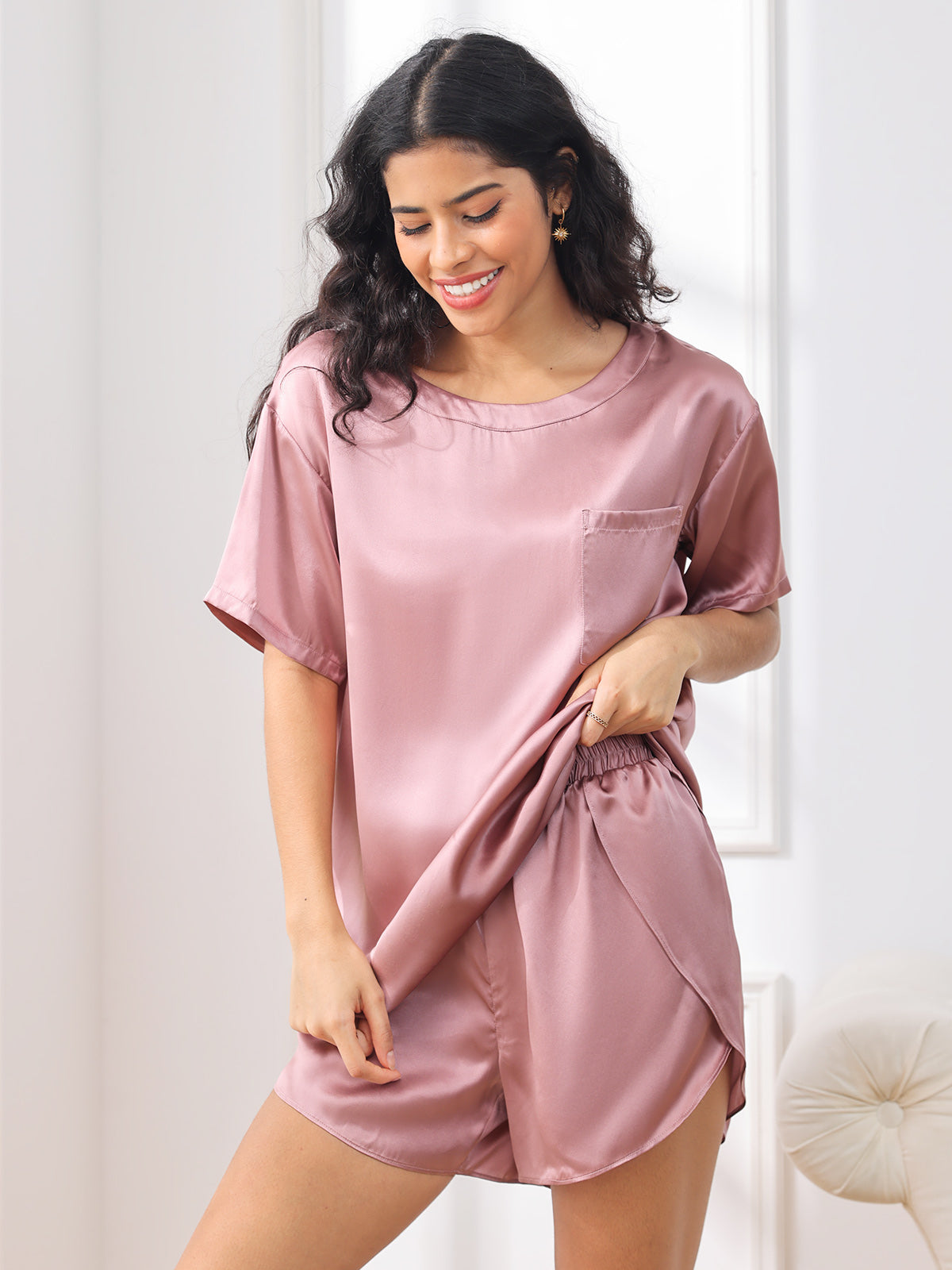 SilkSilky-DK Womens Pajamas BlegMauve 004