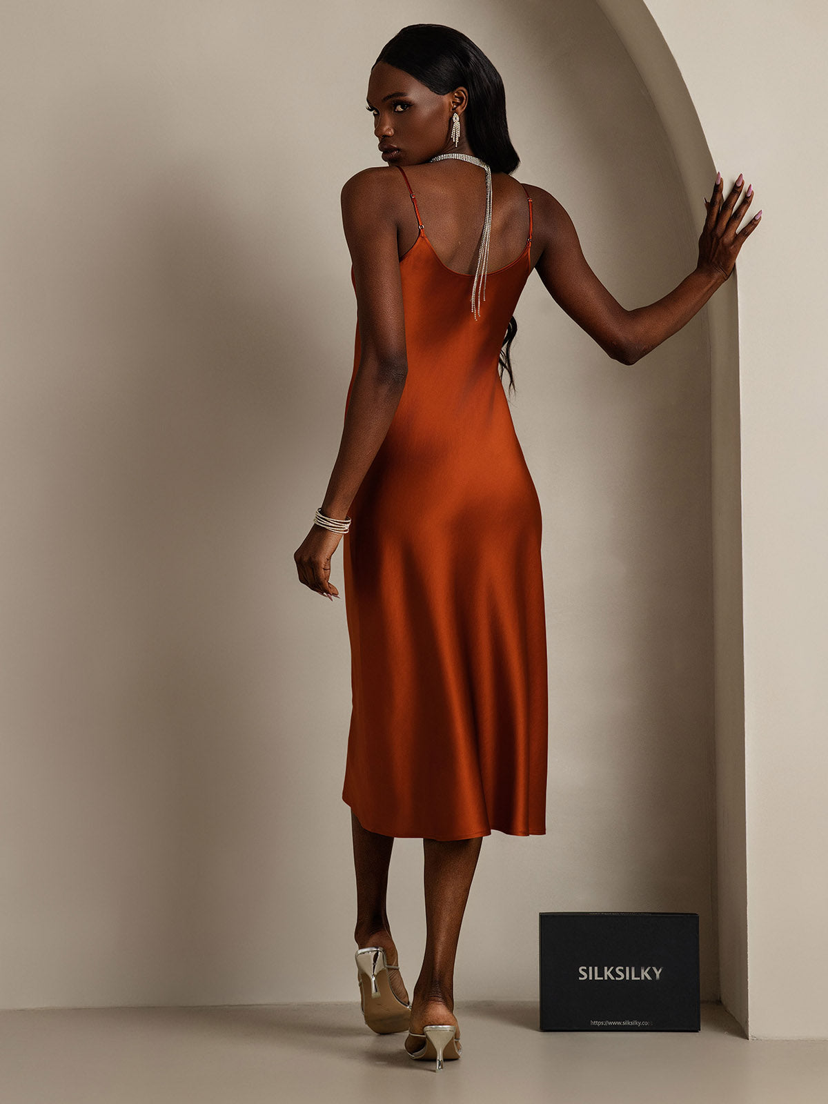 [Karamel] SilkSilky-DK Dress 002
