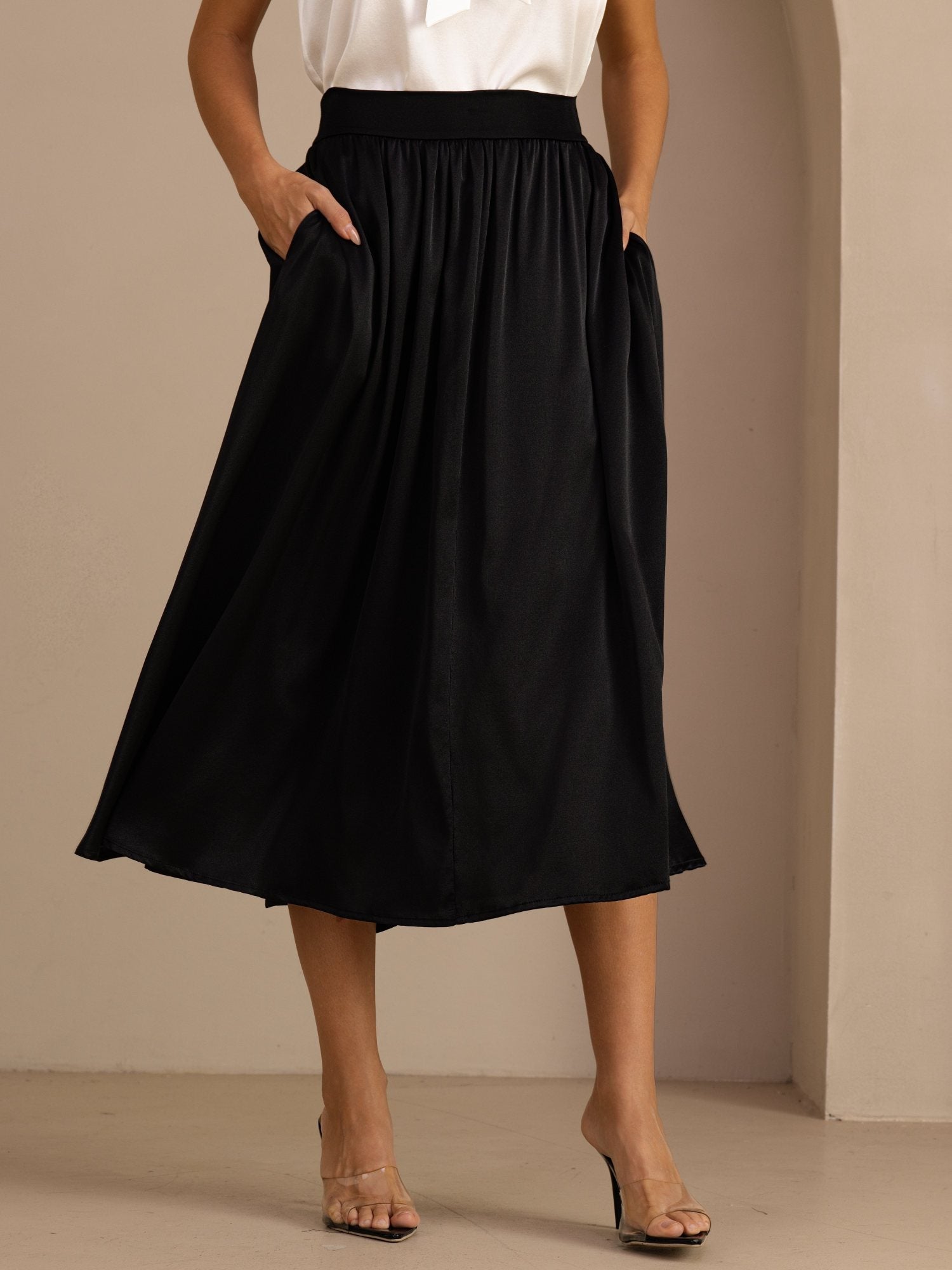 [Sort] SilkSilky-DK Nederdel 001