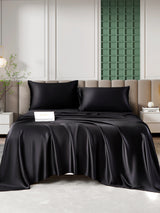 [Sort] SilkSilky-DK 25Momme Sengesæt 005