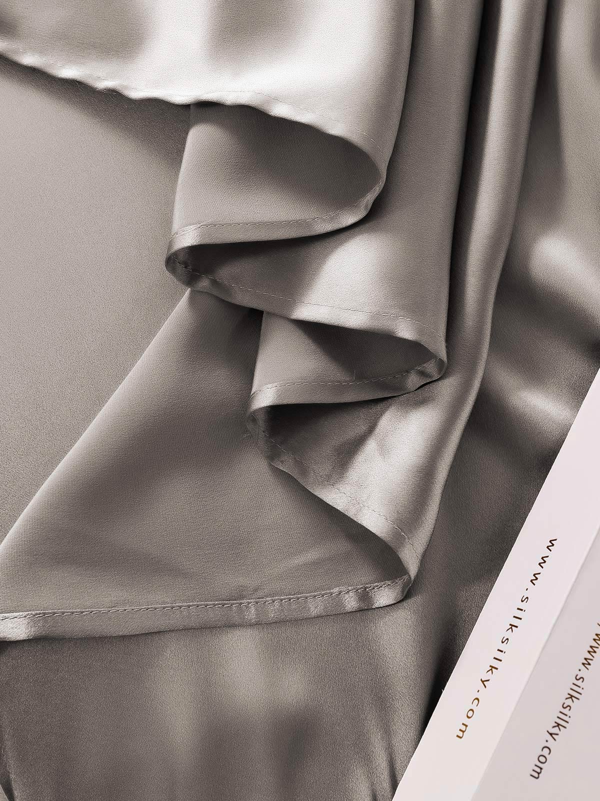 [Grå] SilkSilky-DK 25Momme Bedding Set 005