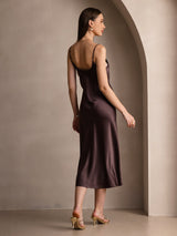 [Kaffe] SilkSilky-DK Sleeveless V Neck Kjole 002
