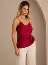 [Vin] SilkSilky-DK Sleeveless V Neck Camisole Top 001