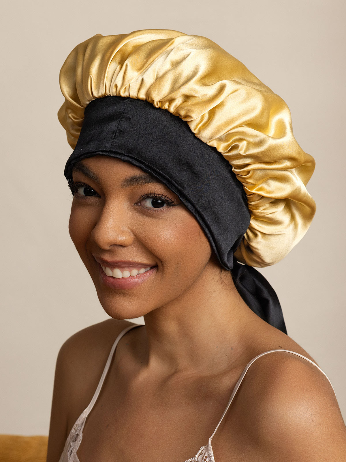 SilkSilky-DK Sleep Cap Champagne 001