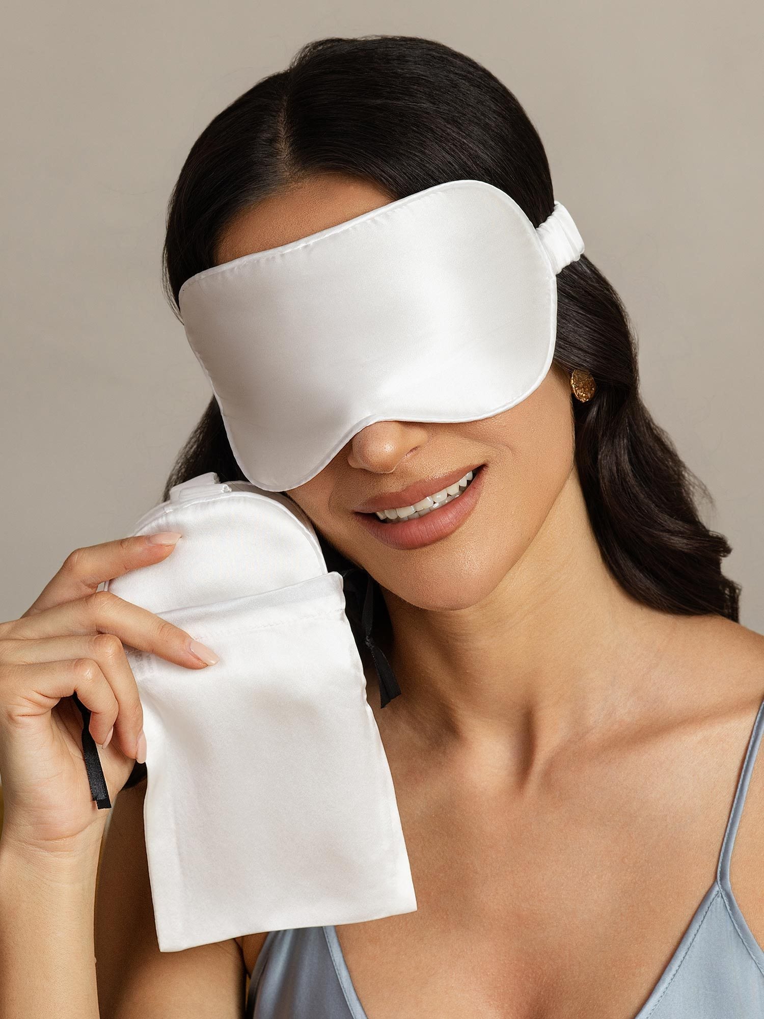 [Hvid] SilkSilky-DK Silke Eye Mask 004