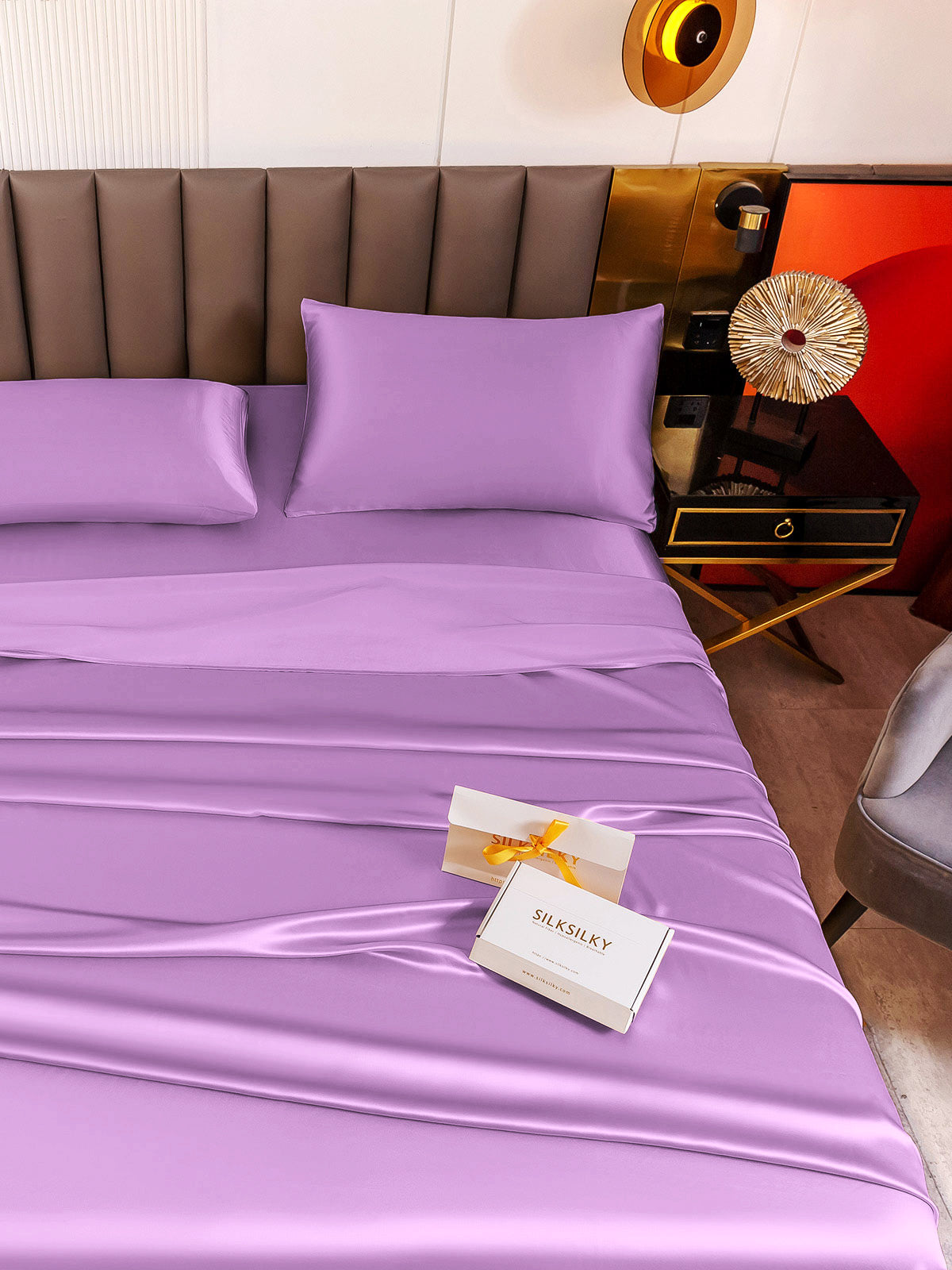[Lavendel] SilkSilky-DK 19Momme Bedding Set 004