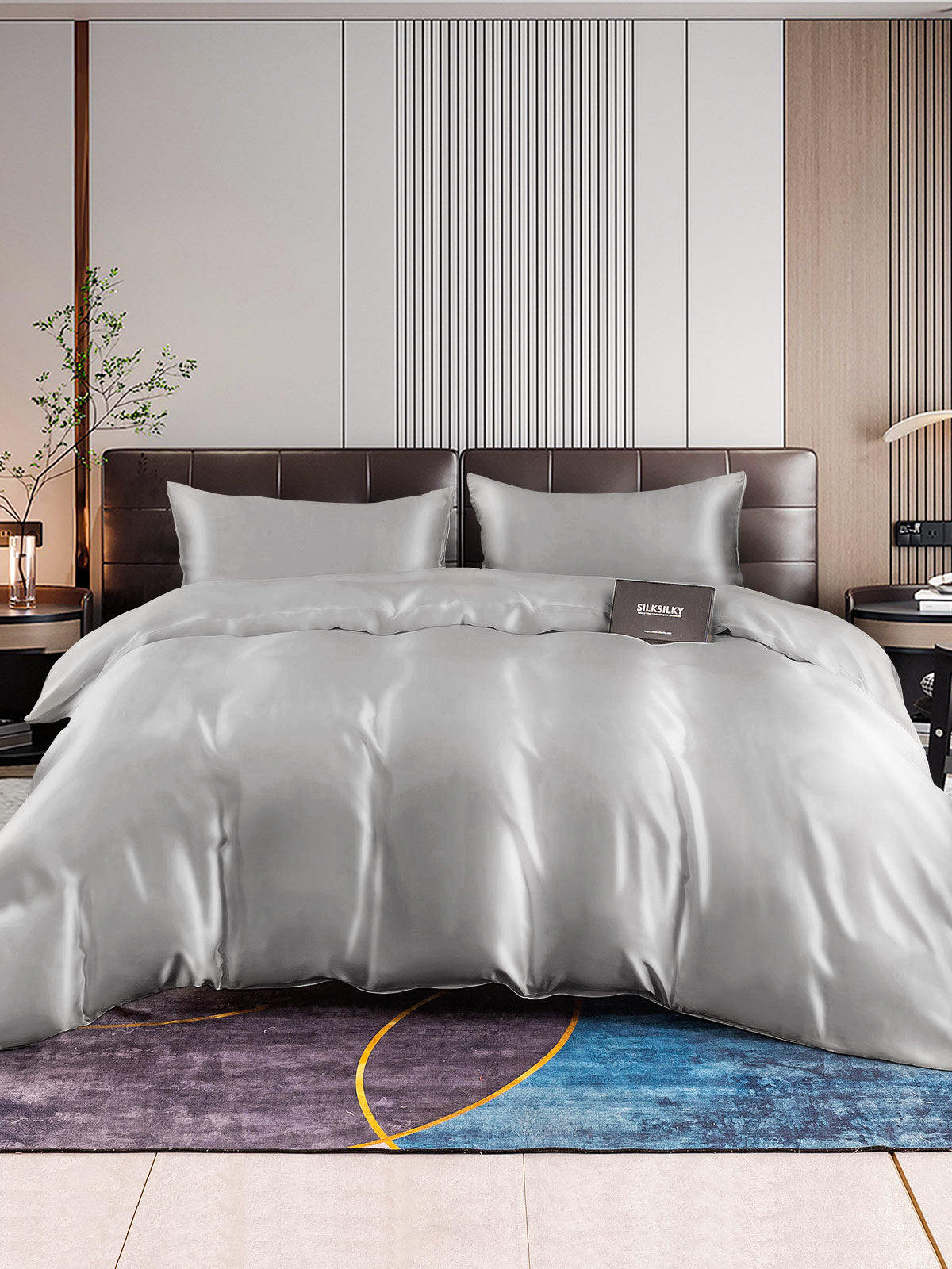 [Sølv] SilkSilky-DK 22Momme Bedding Set 001