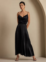 [Sort] SilkSilky-DK Spaghetti Strap Cowl Neck Women's Outfit Sets 008