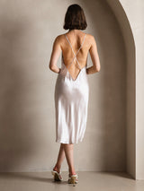 [Beige] SilkSilky-DK Sleeveless Kjole 002